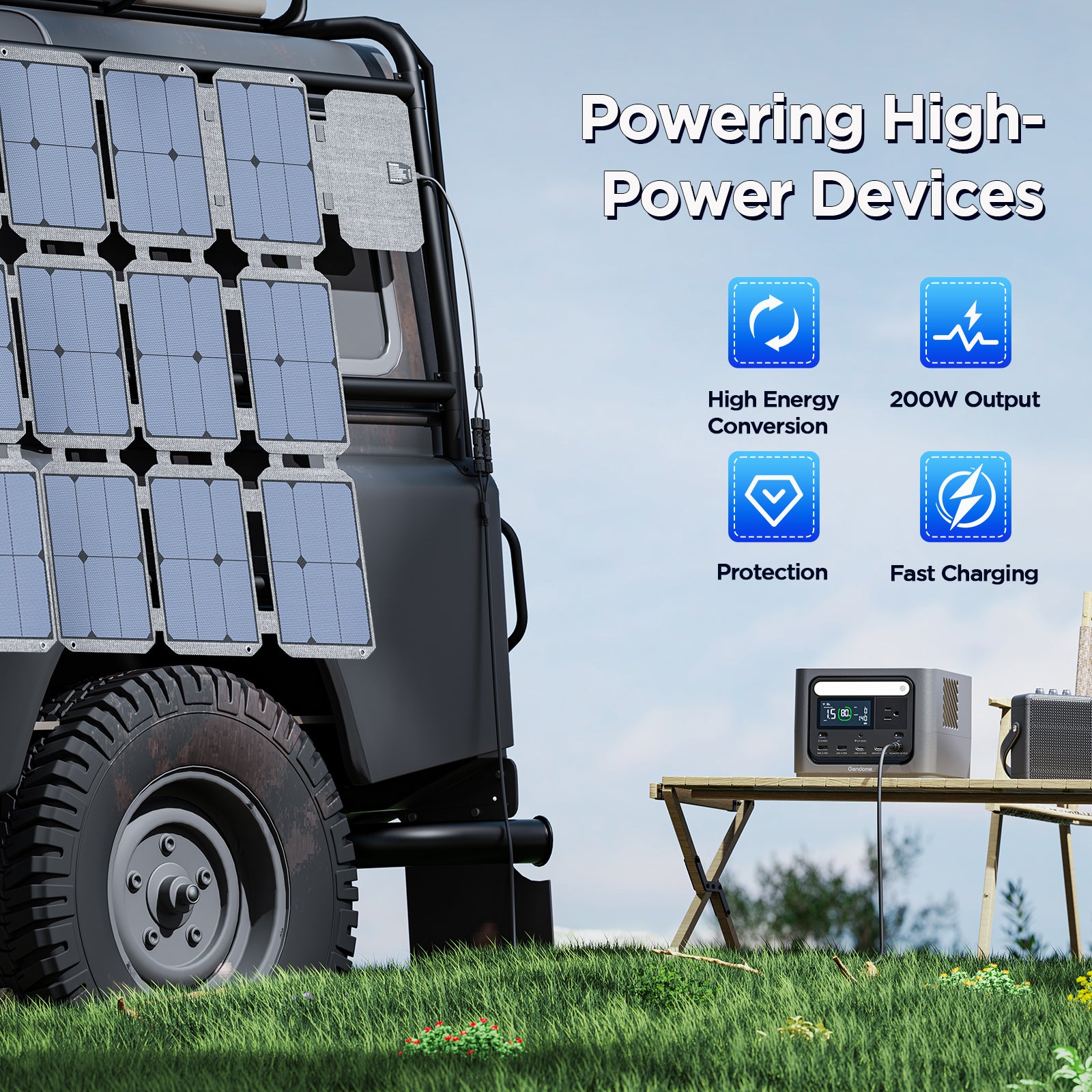 200W Portable Solar Panel
